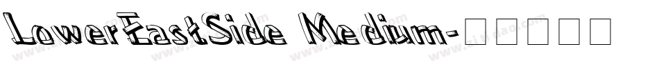 LowerEastSide Medium字体转换